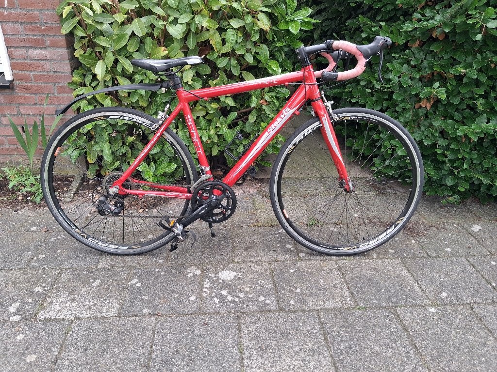 Stokvis racefiets, Gebruikt, 10 tot 15 versnellingen, Velgrem, Aluminium
