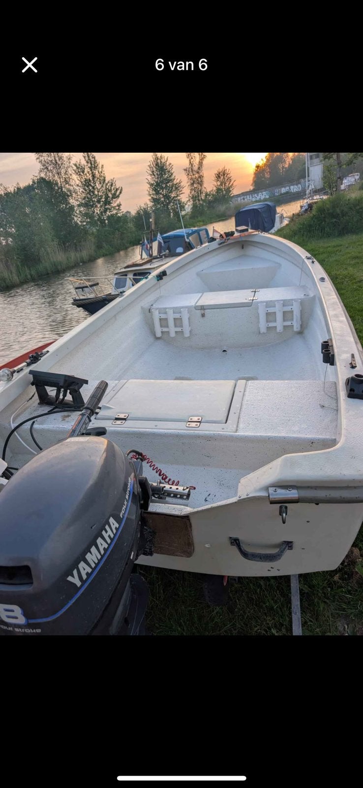 Vis boot crescent 410, Ophalen of Verzenden, Zo goed als nieuw
