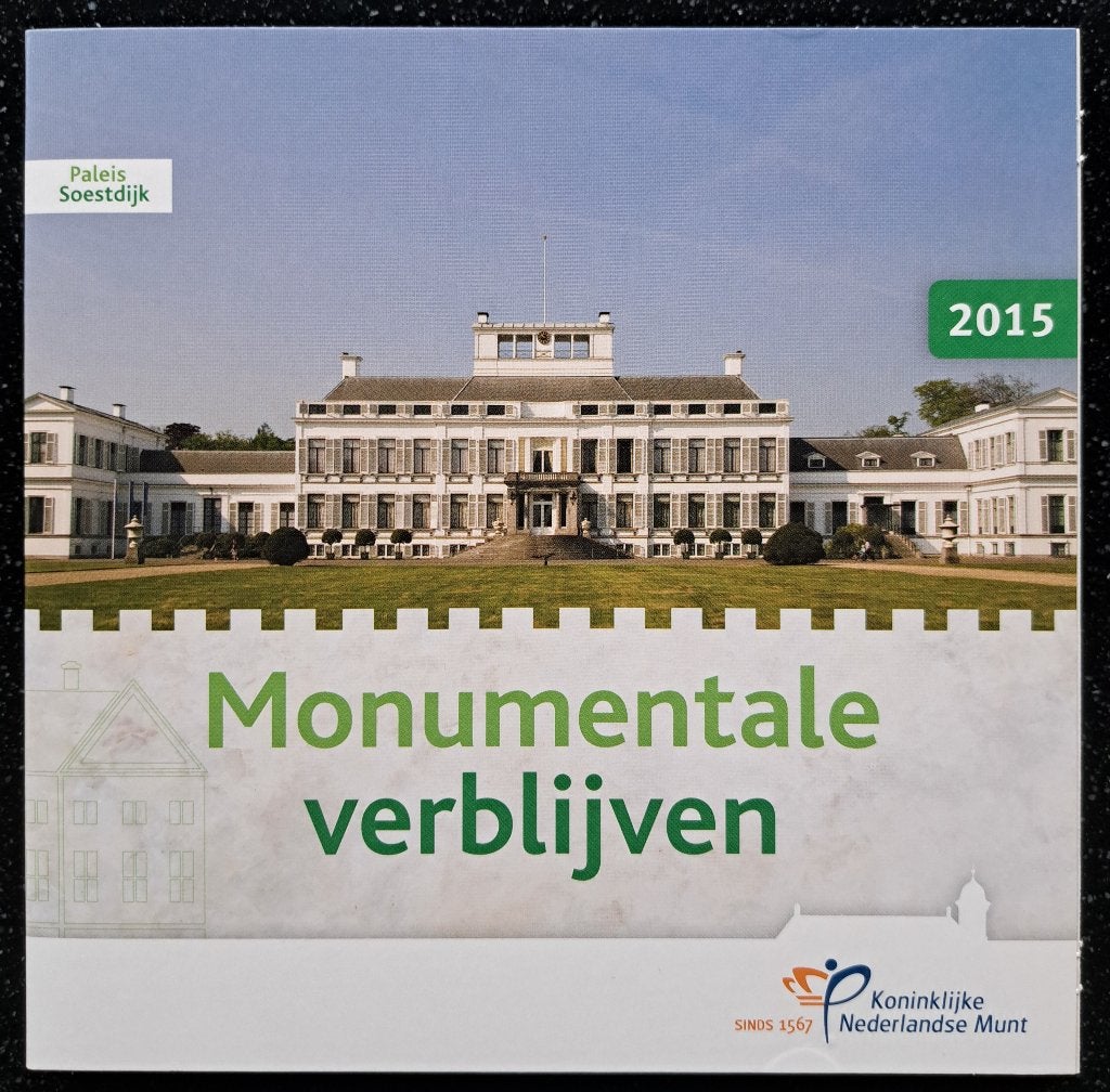 Themaset 2015 - Monumentale verblijven, Setje, Zilver, Euro's, Ophalen of Verzenden