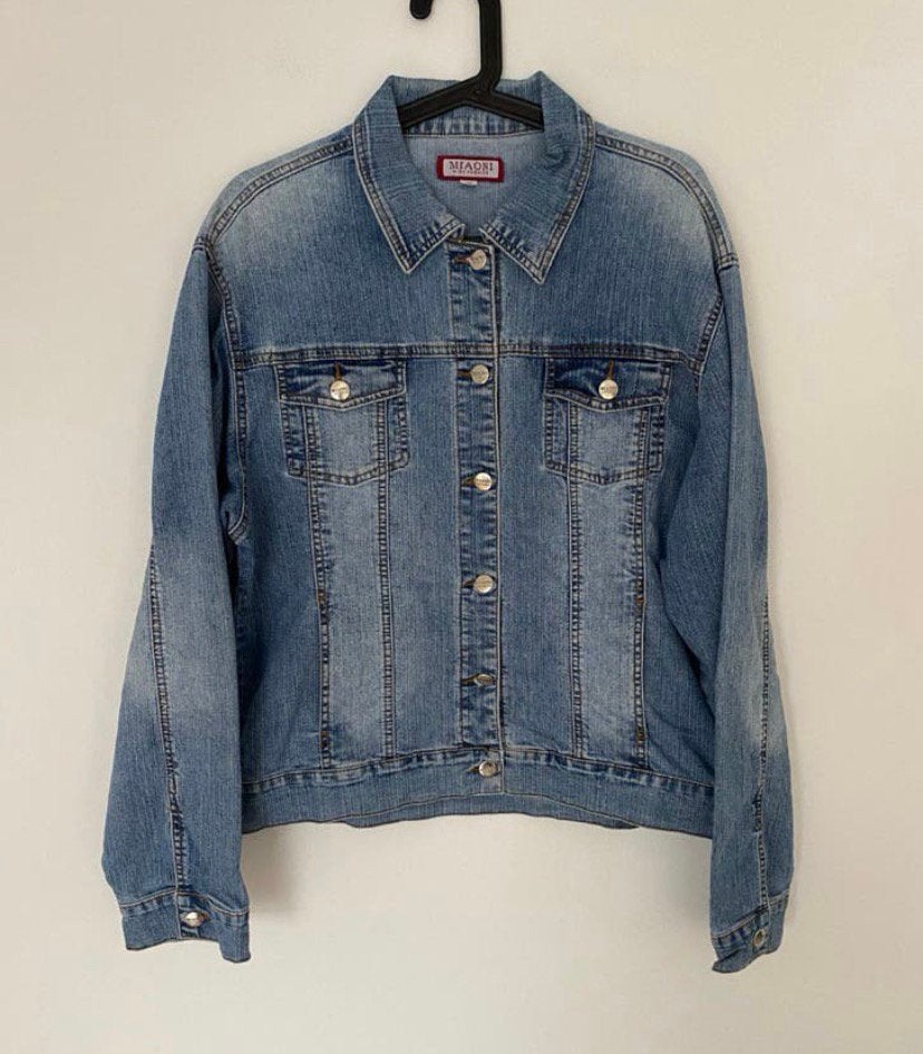 Spijkerjas dames, maat xxl, Verzenden, Zo goed als nieuw, Maat 46/48 (XL) of groter, Blauw