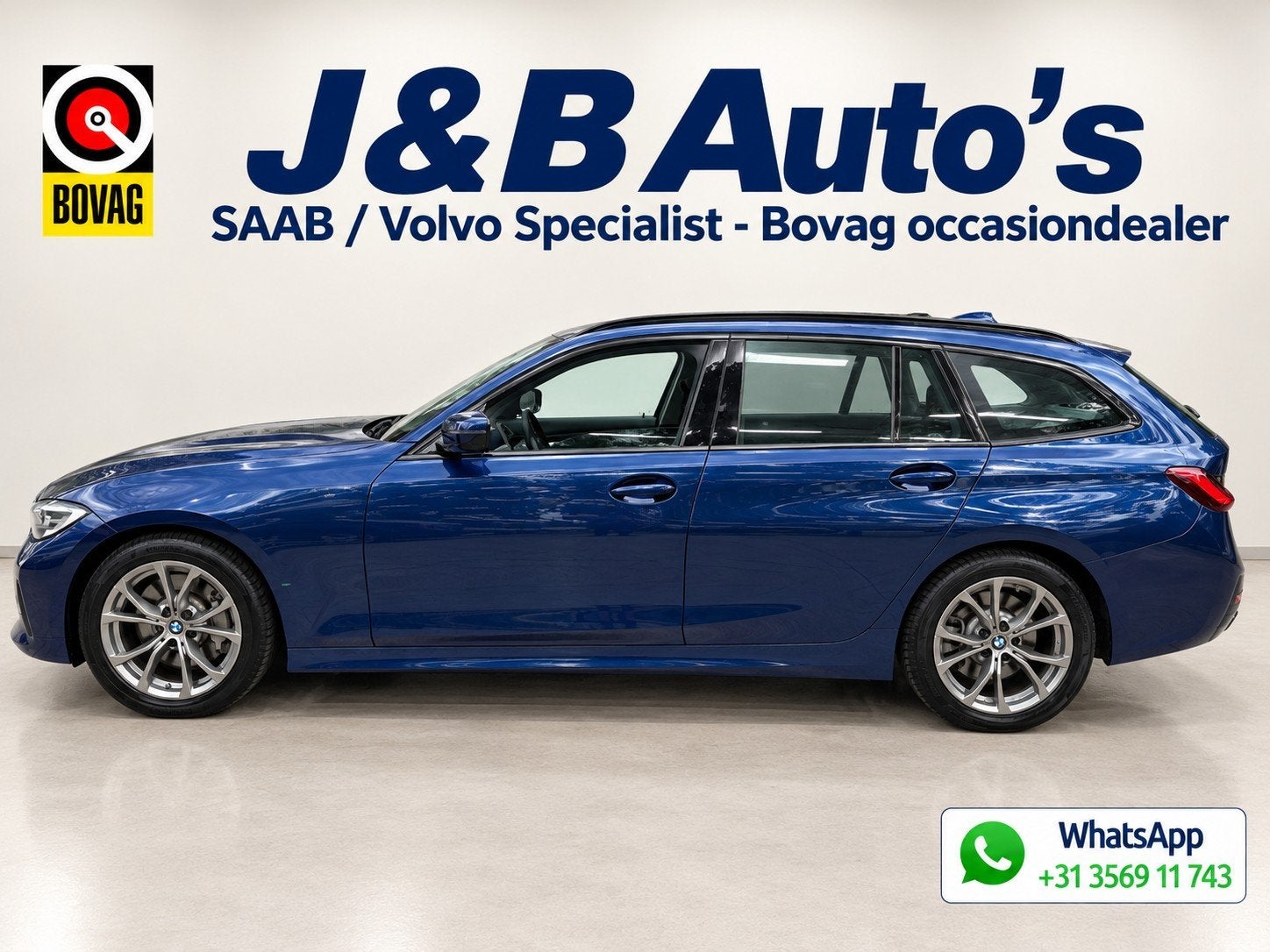 BMW 3 Serie Touring 330i xDrive High Executive Panorama dak, Auto's, Automaat, 4 cilinders, 258 pk, Blauw