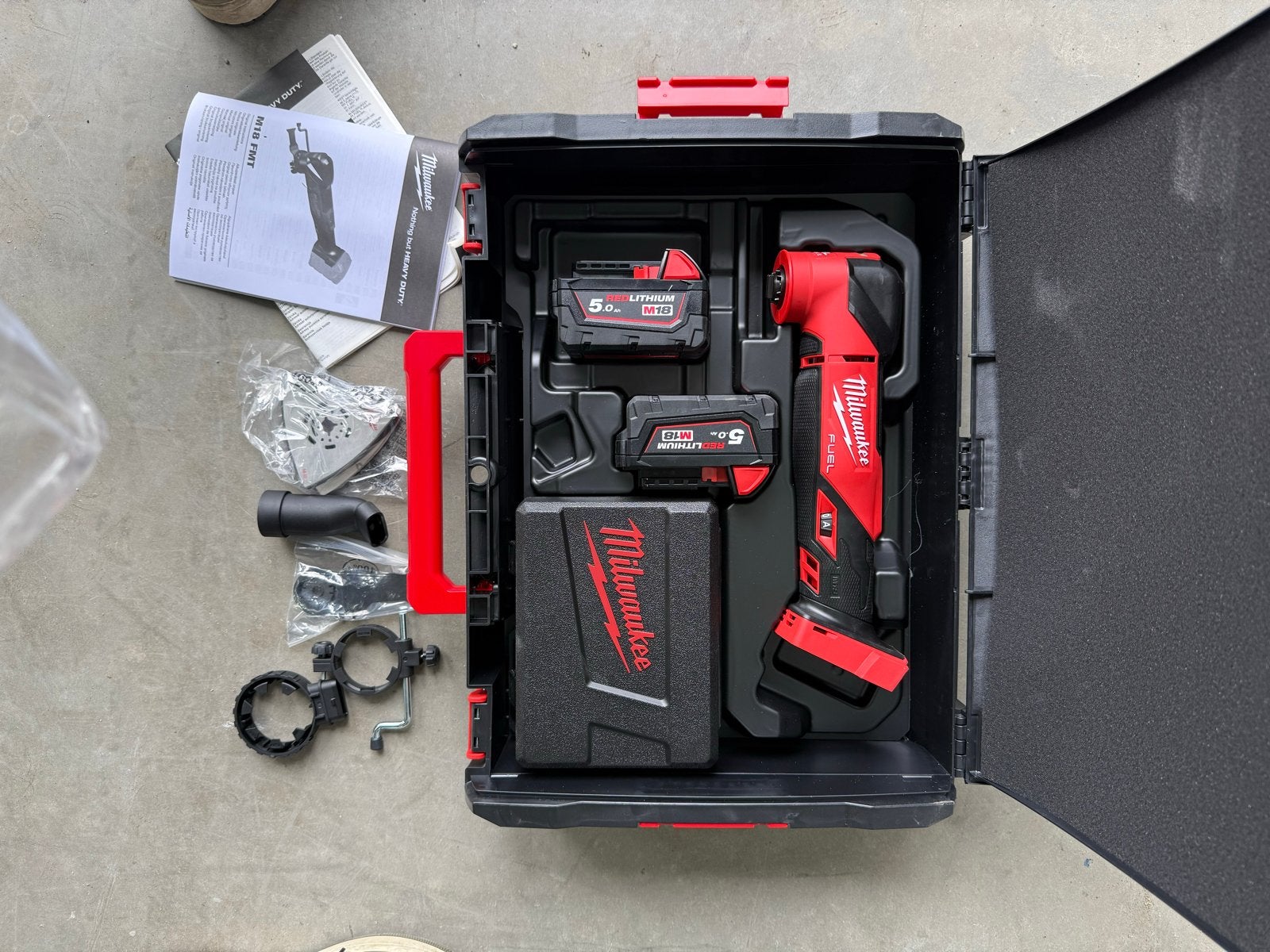 Milwaukee Multitool M18 FMT met 2x 5.0Ah accu en lader, Ophalen, Nieuw