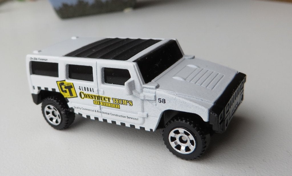 Matchbox Hummer WIT, Ophalen of Verzenden, Zo goed als nieuw, Auto