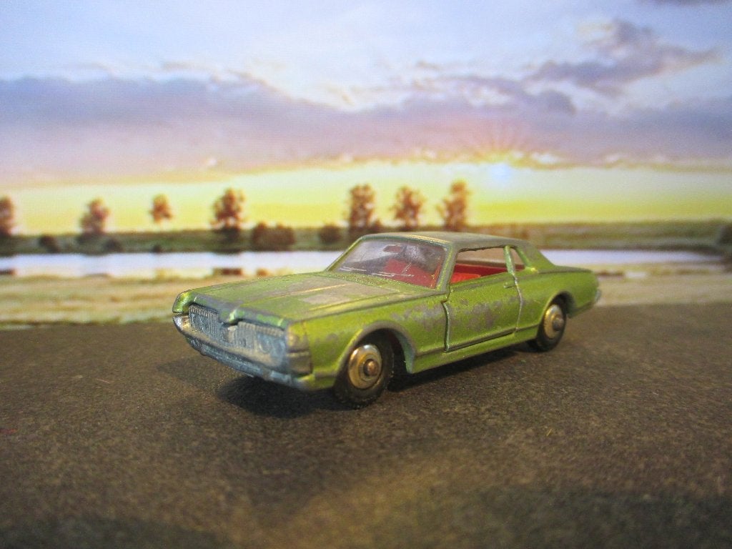 1:68 Mercury Cougar - Lesney Matchbox No.62 1968-1969, Ophalen of Verzenden, Gebruikt, Auto