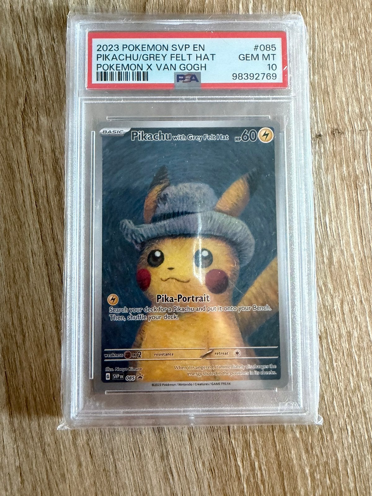 Pikachu / Grey Felt Hat PSA 10, Ophalen, Nieuw