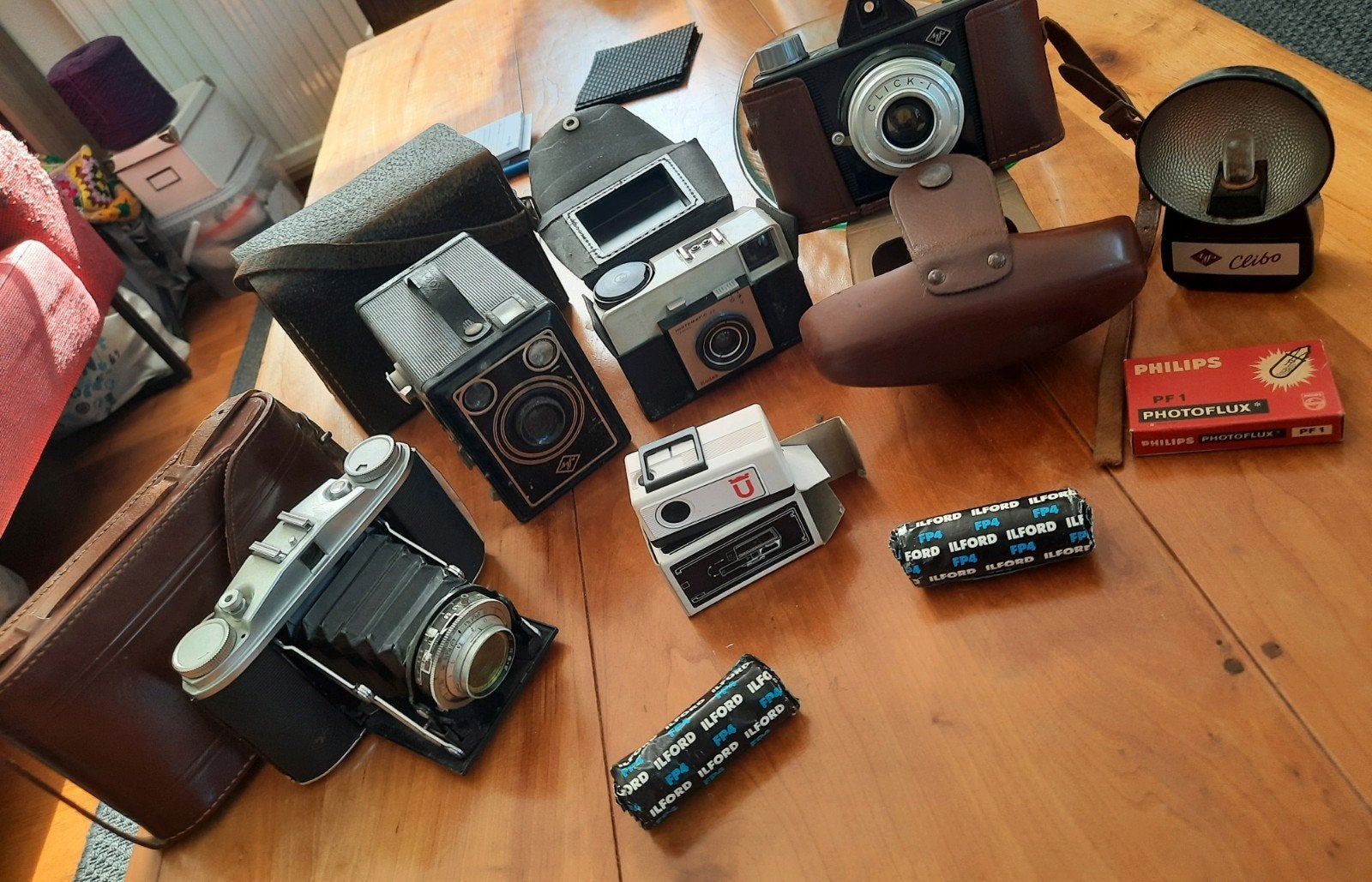 Diverse oude camera's, Audio, Tv en Foto, Fotocamera's Analoog, Ophalen, Compact, Overige Merken