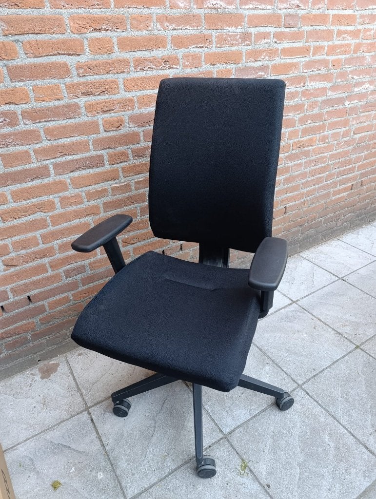 Ergonomische bureaustoelen 5x, Ophalen, Zwart, Zo goed als nieuw, Bureaustoel