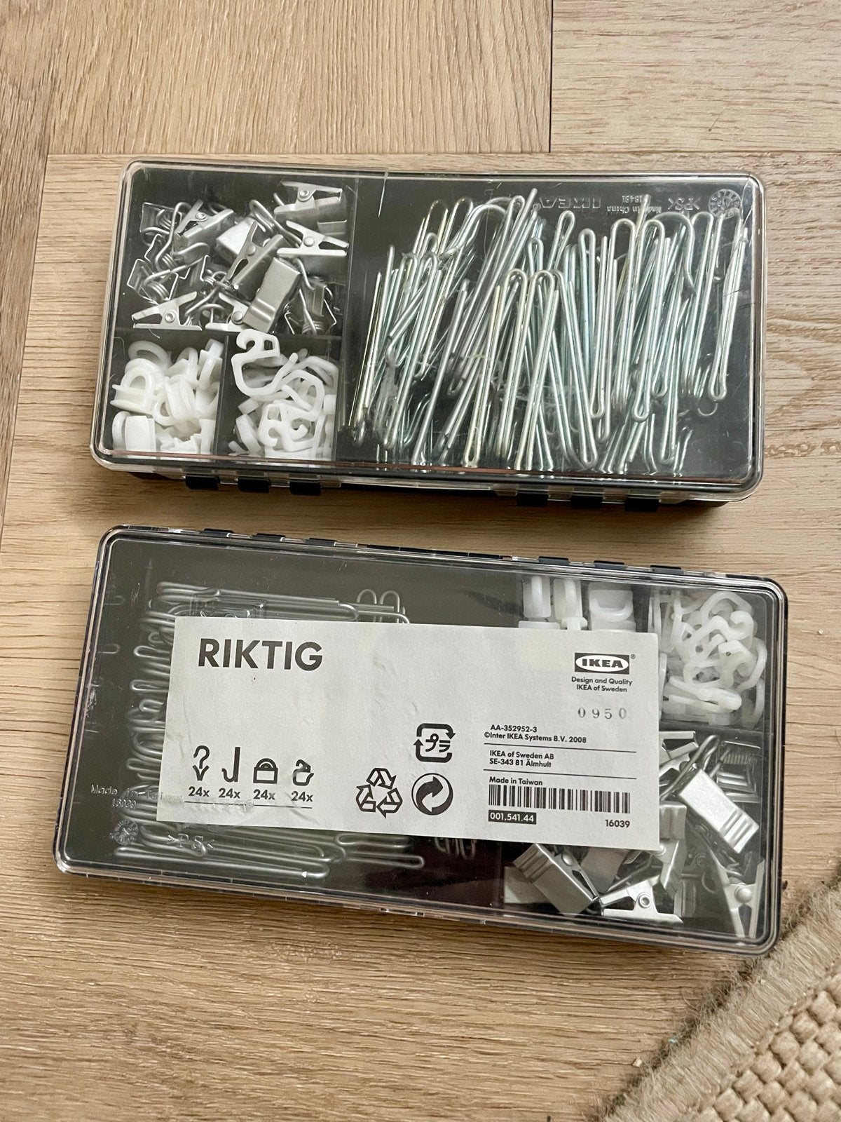 IKEA RIKTIG Gordijnhaken en clips, Ophalen of Verzenden, Nieuw