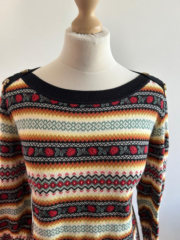 King Louie maat XL gave retro trui top 3253, Maat 46/48 (XL) of groter, Ophalen of Verzenden, Zo goed als nieuw, King Louie