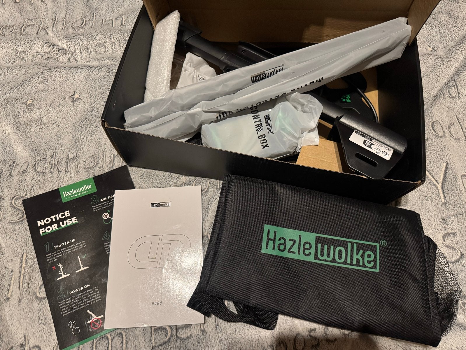 Hazlewolke Metaaldetector - Nieuw in doos, Overige merken, Nieuw, Ophalen of Verzenden, 30 cm of minder