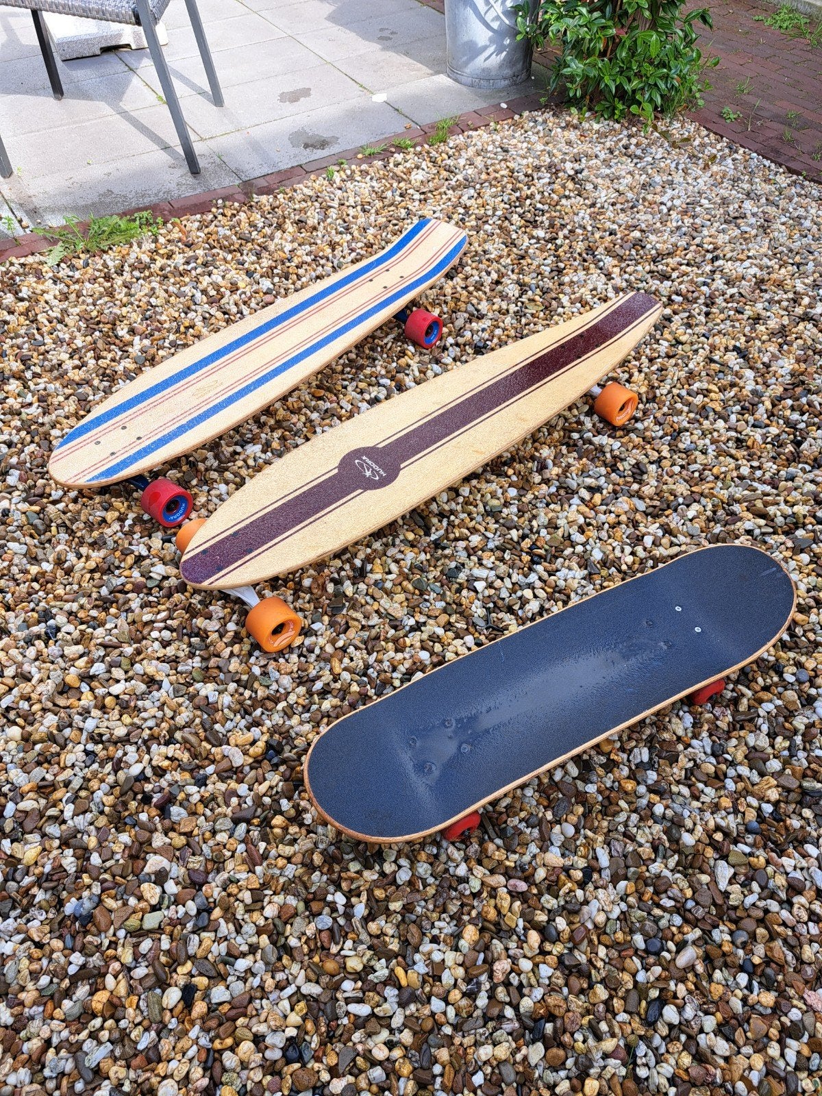 Skateboard en twee Longboards, Sport en Fitness, Ophalen, Skateboard, Longboard