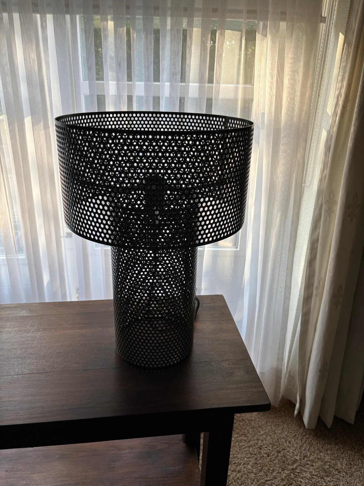 Schemerlamp metaal Kitchen Trend groen/grijs, Huis en Inrichting, Lampen | Tafellampen, Ophalen, Gebruikt, Overige merken, Groen