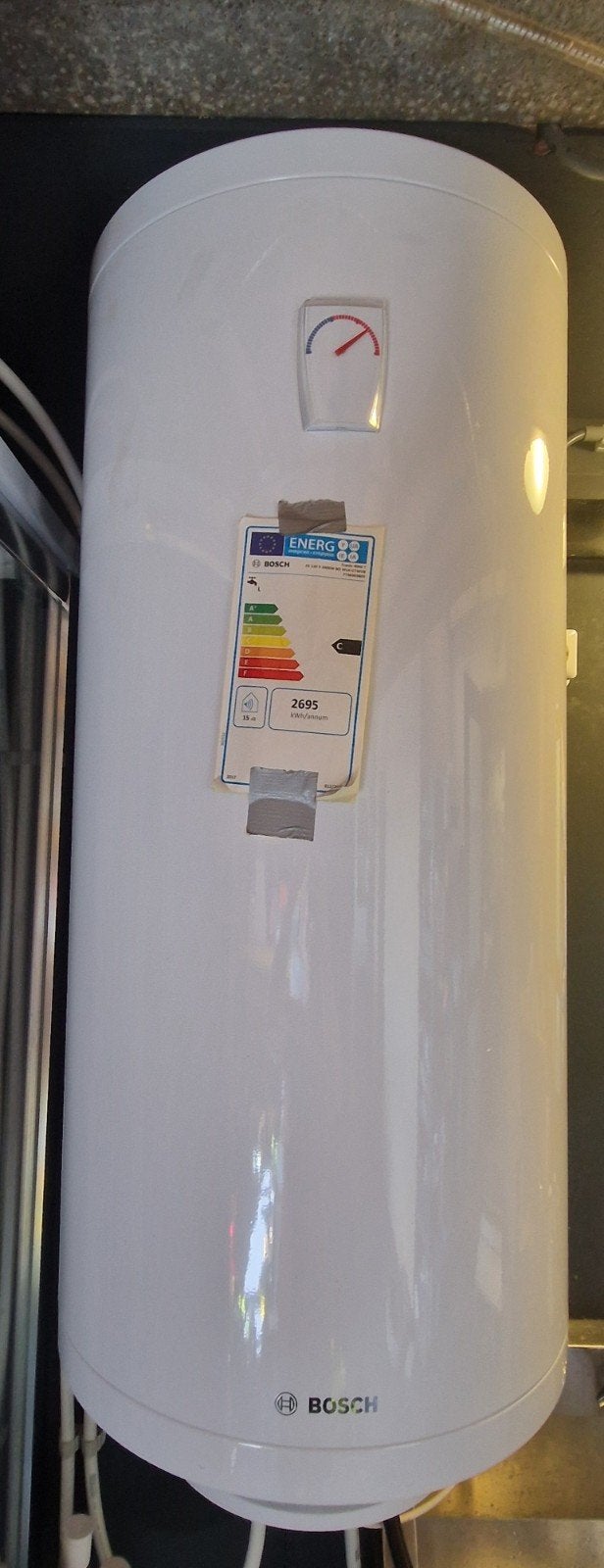 Bosch elektrische boiler 120l evt met douchecabine, Doe-het-zelf en Verbouw, Geisers en Boilers, Ophalen, 100 liter of meer, Boiler