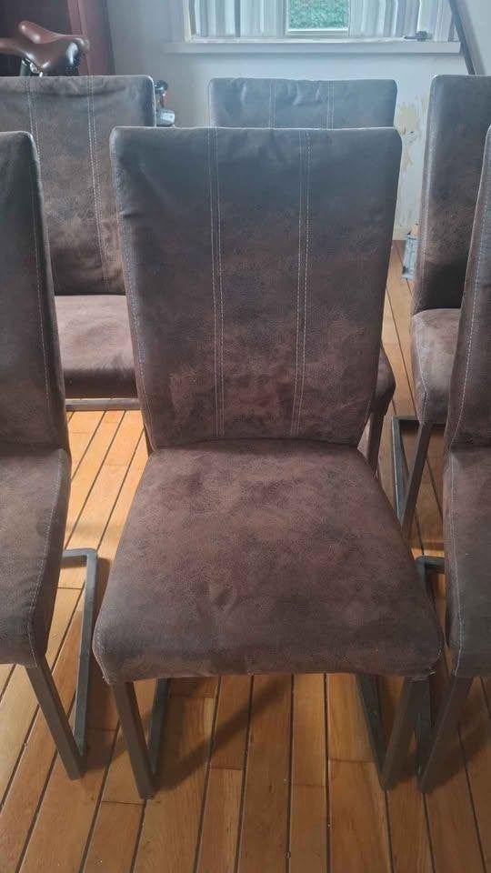 Stoelen (GRATIS), Ophalen, Gebruikt, Bruin, Stof