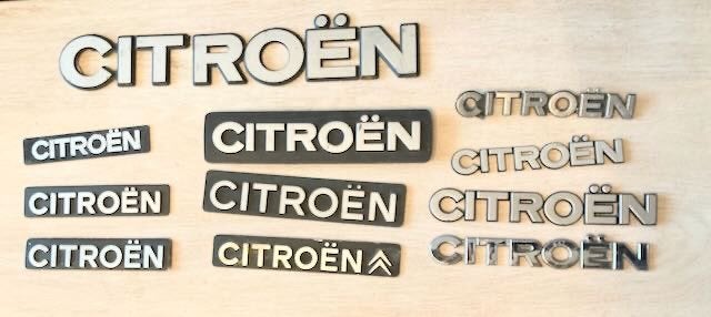 Citroen letters  logo merk emblemen    logo merk embleem, Ophalen of Verzenden, Gebruikt, Auto's
