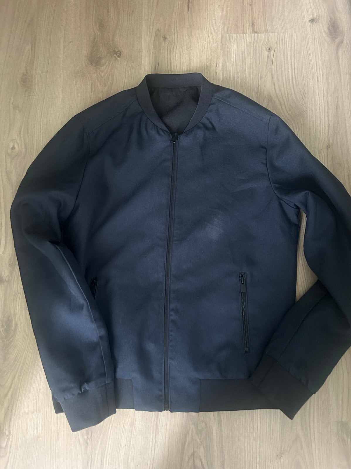 Dubbelzijdig jas maat L, Ophalen of Verzenden, Zo goed als nieuw, Blauw