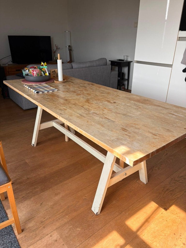 Dining Wooden Table (200x80), Huis en Inrichting, Tafels | Eettafels, Ophalen, 50 tot 100 cm, Zo goed als nieuw, Vijf personen of meer