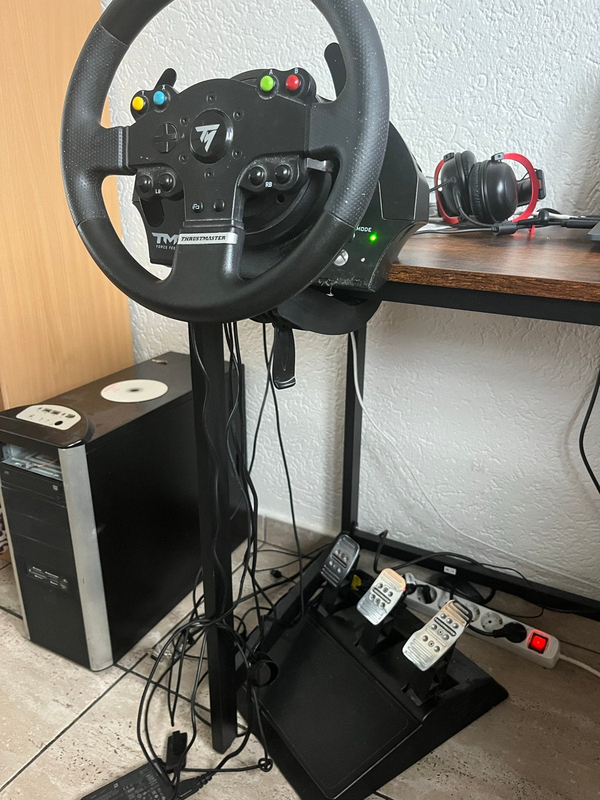 Thrustmaster TMX Force Feedback racestuur met pedalen, Racestuur, Gebruikt, Force feedback, Ophalen of Verzenden