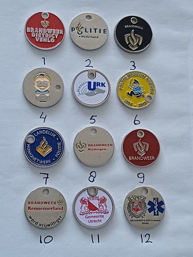 12 losse winkelwagenmuntjes winkelwagenmunten, Verzamelen, Winkelwagenmuntjes, Ophalen of Verzenden