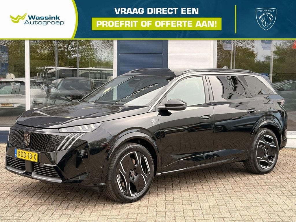 Peugeot E-5008 EV 97 kWh 231pk GT LONG RANGE | 360 Camera, Auto's, Peugeot, Automaat, Gebruikt, 7 stoelen, 231 pk