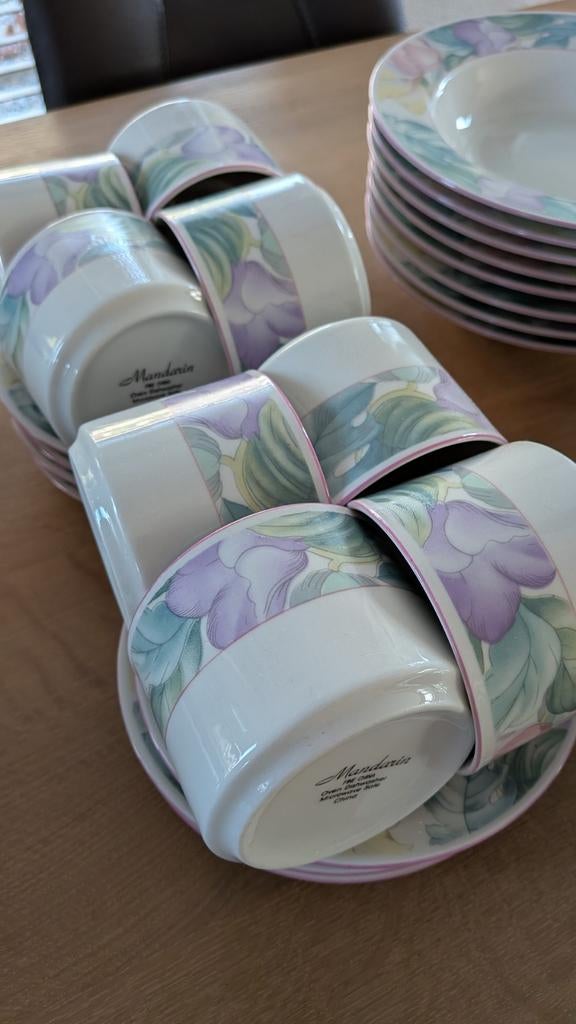 Servies Mandarin nagenoeg compleet, Ophalen, Gebruikt, Keramiek, Overige typen