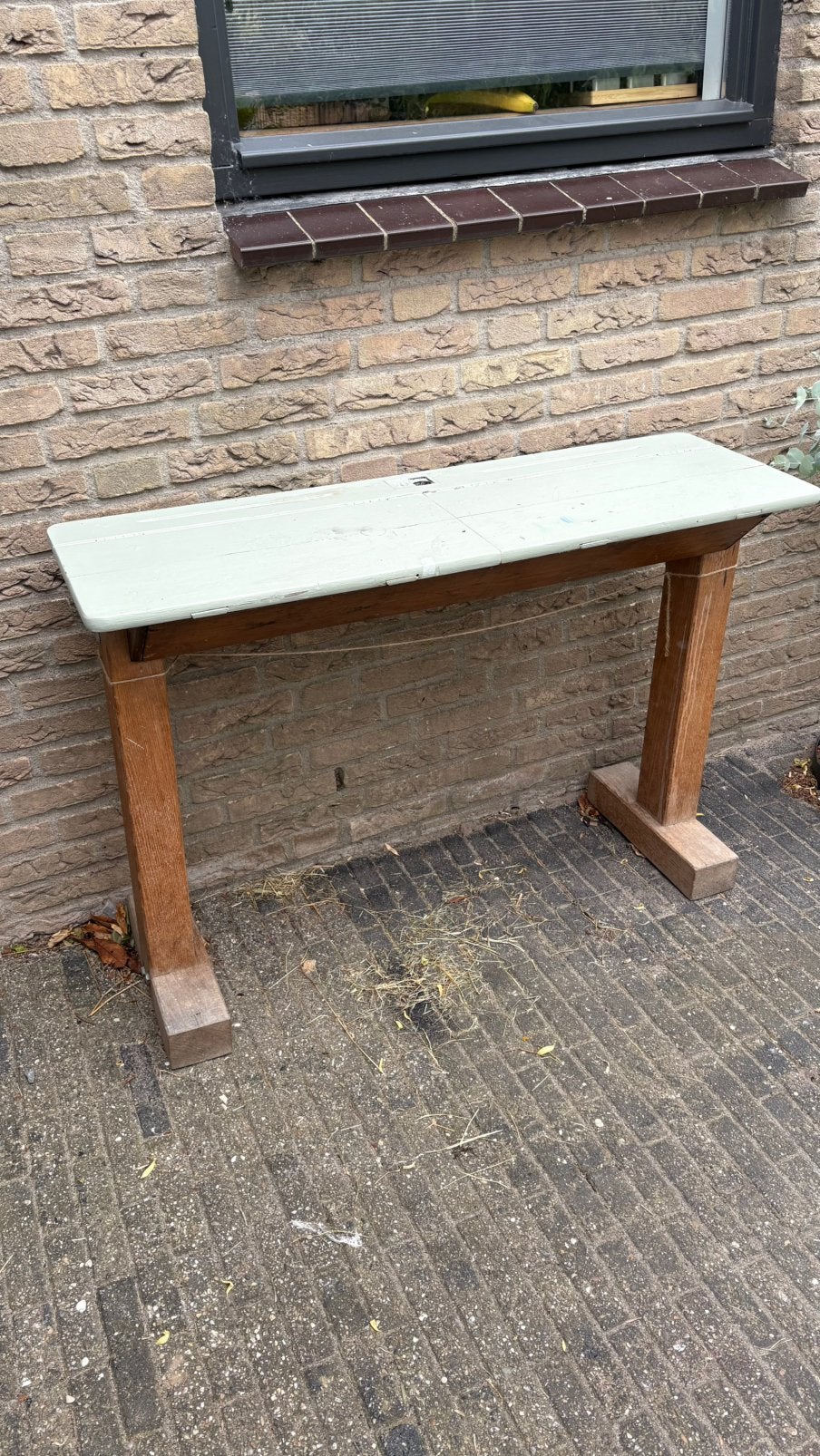 Bureau/ sidetafel, Tuin en Terras, Tuintafels, Ophalen, Zo goed als nieuw, Rechthoekig