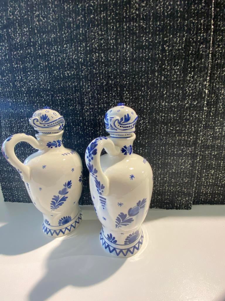 2x Lucas Bols Likeur Flessen Anno 1575 - Delfts Blauw, Ophalen