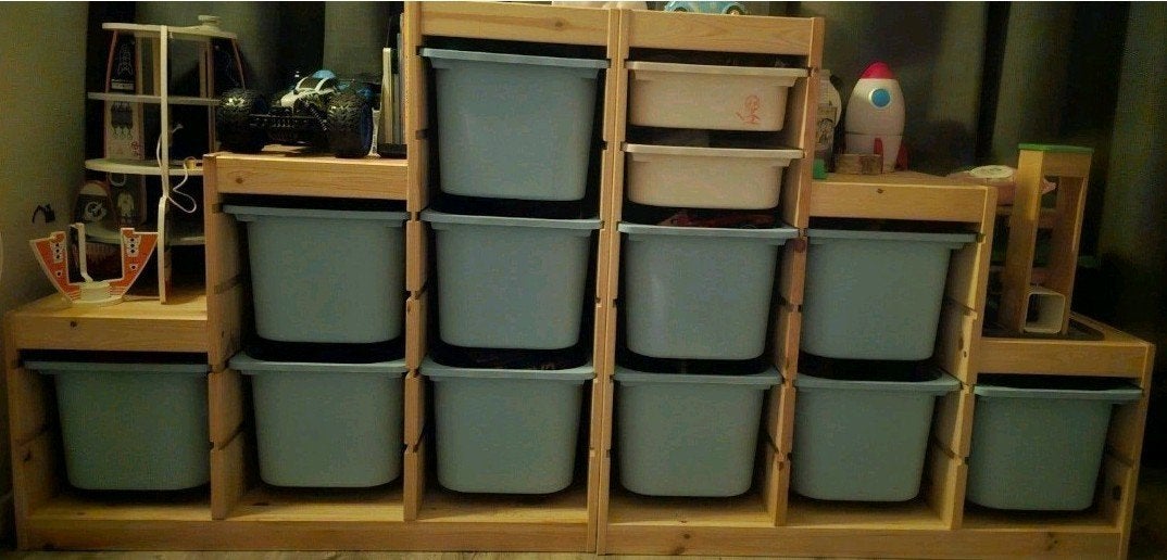 ×2 IKEA Trofast opbergcombinatie met bakken, Ophalen, Zo goed als nieuw, Overige typen