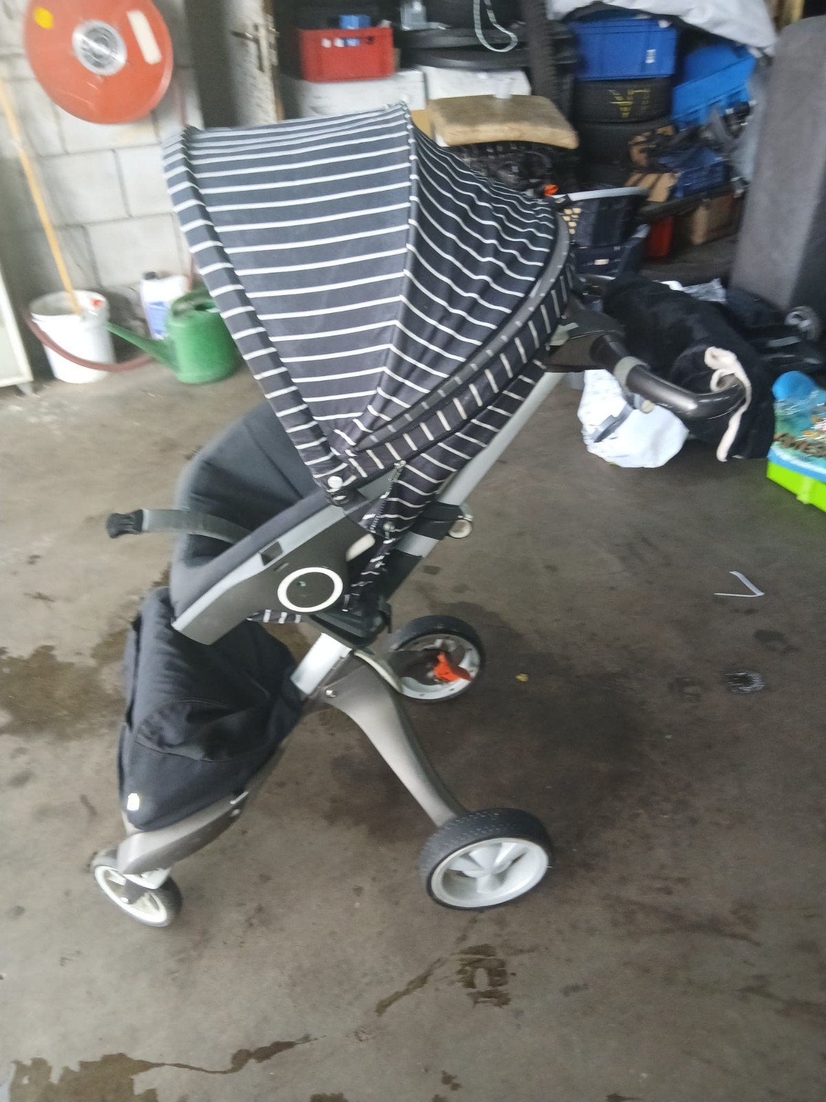 Stokke kinderwagen met adapters voor Maxi-Cosi, Ophalen, Gebruikt, Overige merken, Zonnekap