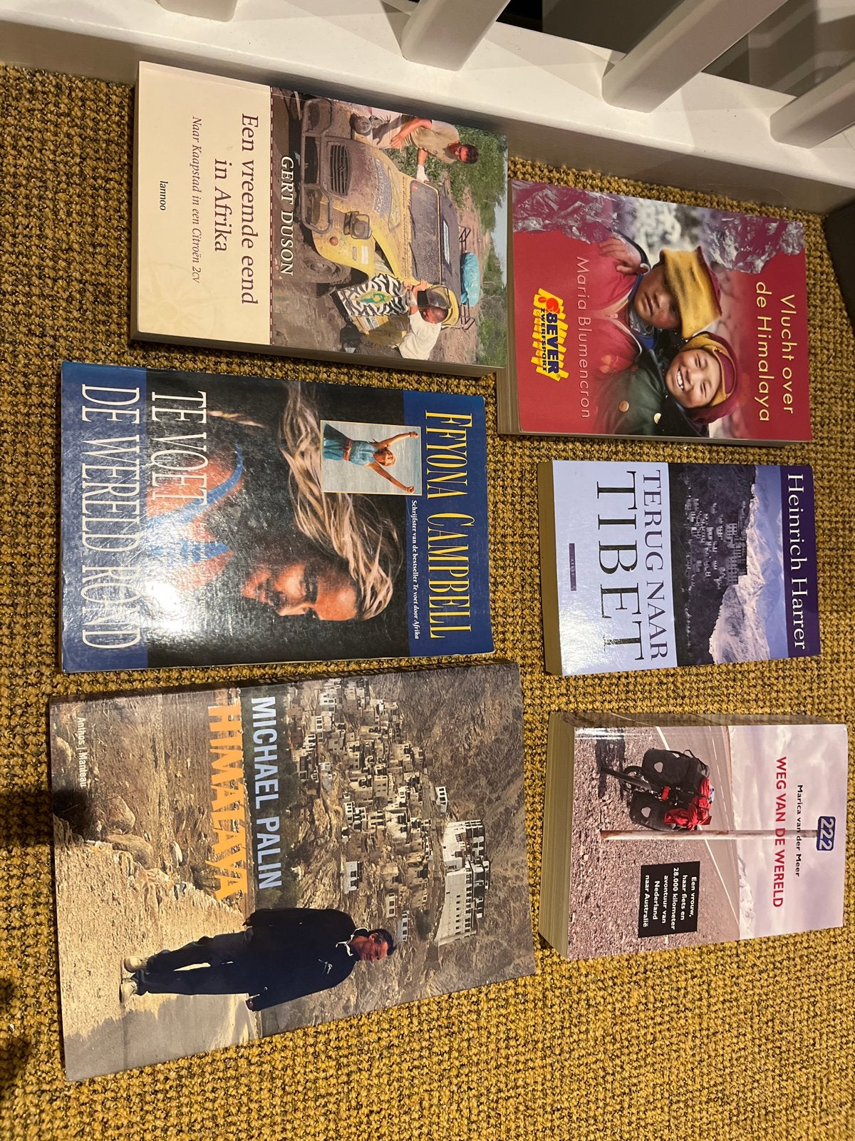 6 reisboeken: Himalaya, Tibet en Afrika, Ophalen of Verzenden, Gelezen, Azië
