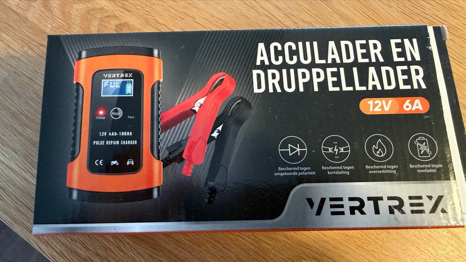 VERTREX Acculader en Druppellader 12V 6A - Pulse Repair Char, Ophalen of Verzenden, Nieuw, Universele onderdelen