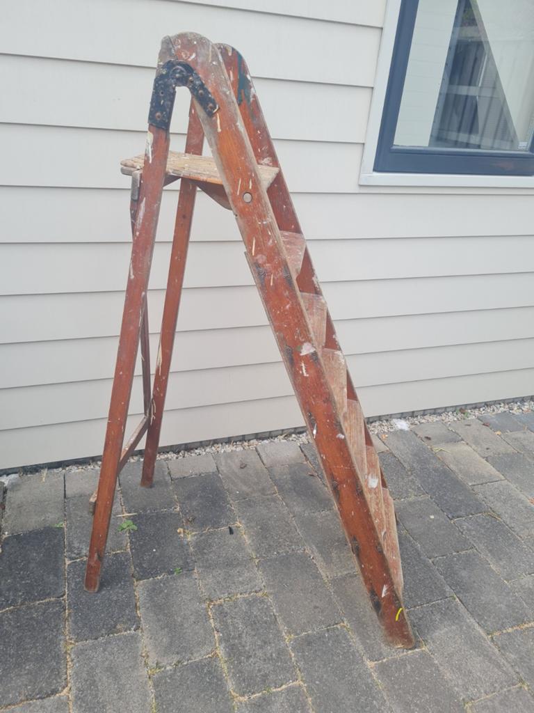 Houten schilderstrap, Ophalen, Minder dan 2 meter