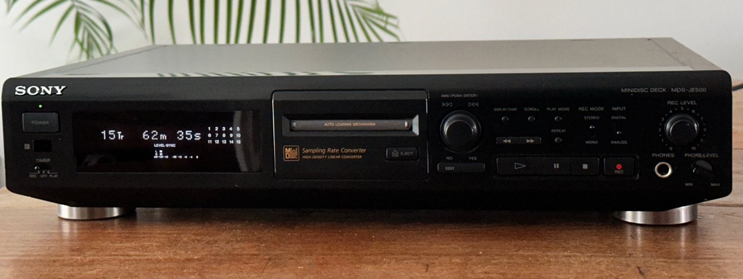 Klassieker! Sony MDS-JE500 MiniDisc Deck in goede staat, Ophalen of Verzenden, Minidisc-recorder
