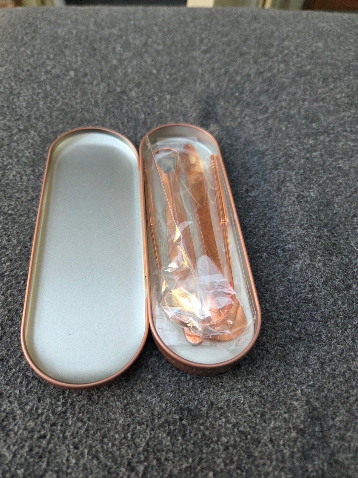 3-in-1 Tongschraper Set - Koperkleurig - Mondverzorging, Ophalen of Verzenden, Nieuw, Overige typen