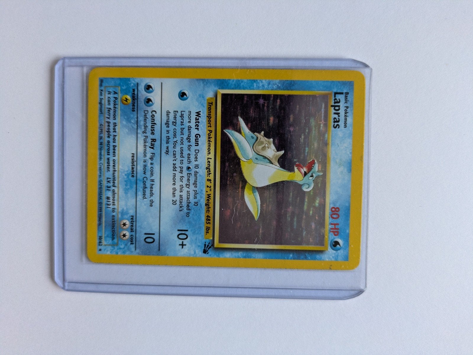 Lapras 10/62 Fossil holofoil, Verzenden, Zo goed als nieuw