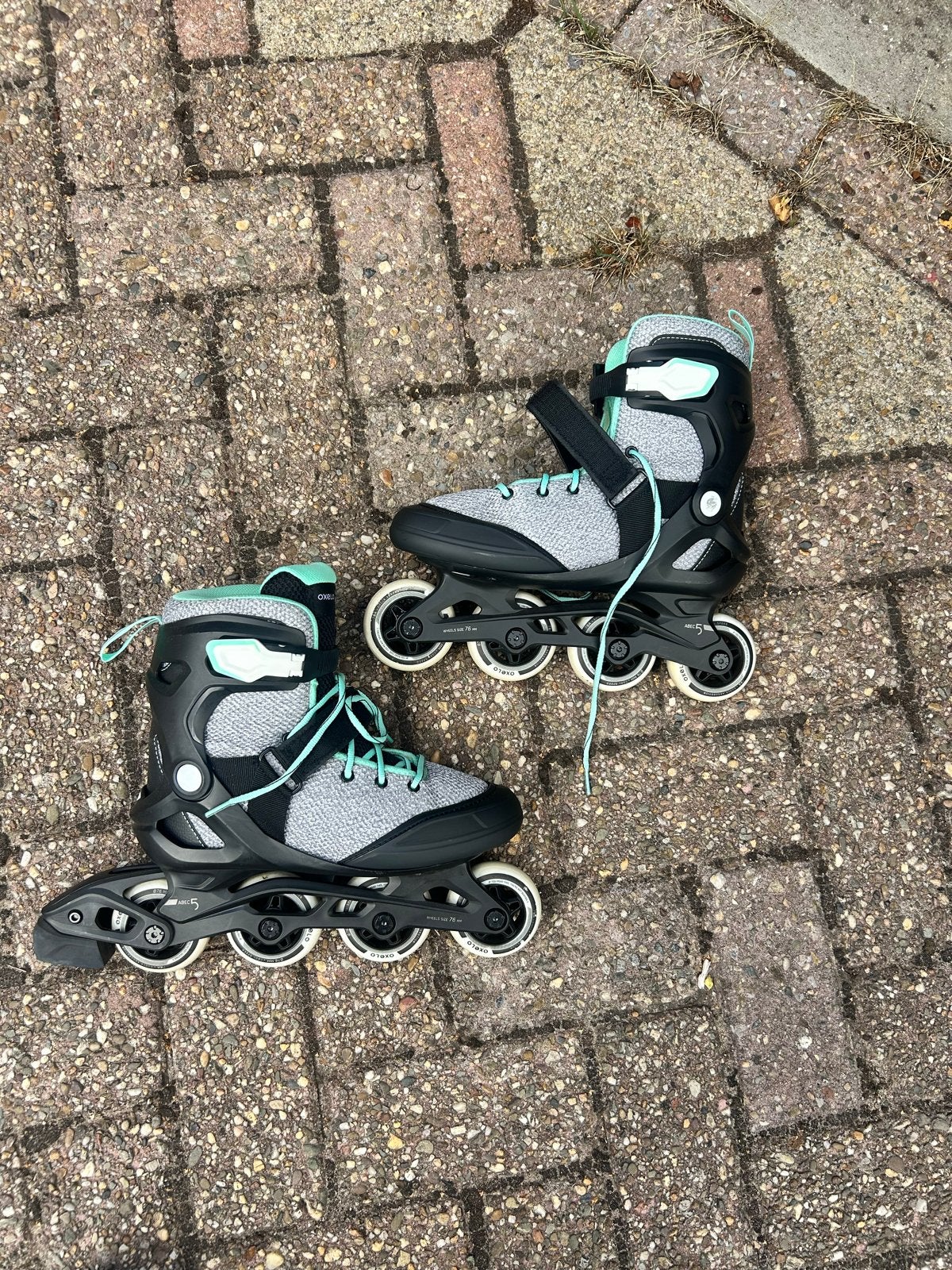 Skeelers Decathlon Oxelo Fit 500, Overige merken, Ophalen of Verzenden, Zo goed als nieuw, Inline skates 4 wielen