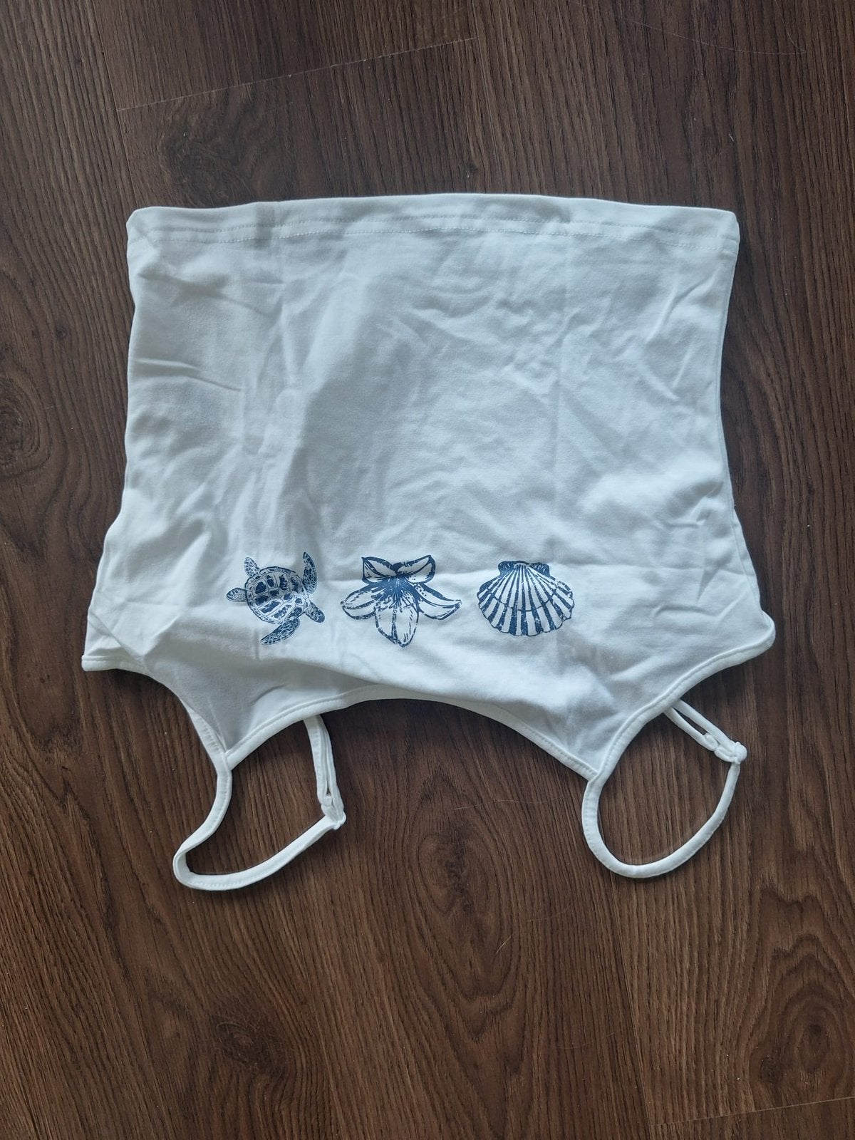 Wit/blauw topje, Kleding | Heren, Ondergoed, Ophalen of Verzenden, Blauw