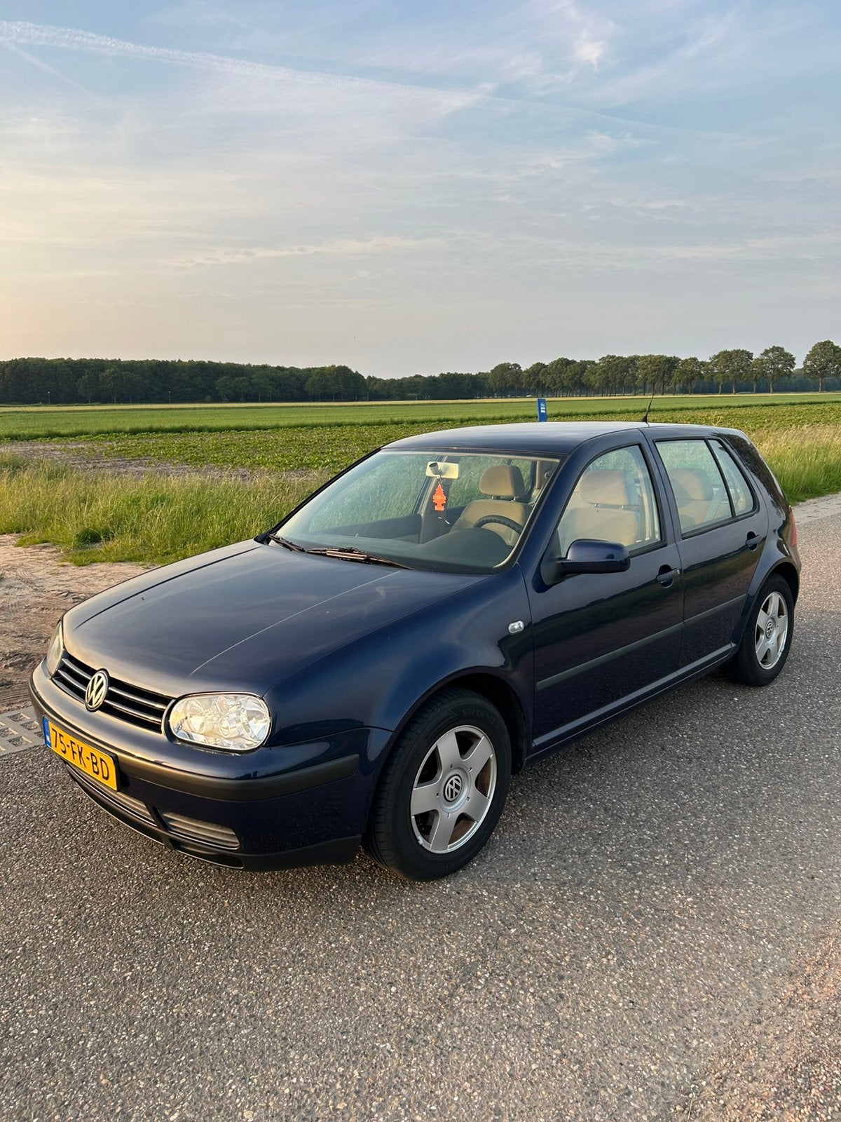 Volkswagen Golf 2.0, Auto's, Volkswagen, 4 cilinders, 1984 cc, Blauw, Origineel Nederlands