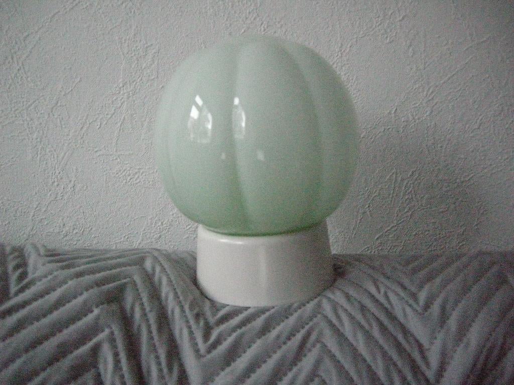 Plafondlamp Thabur groen - nieuwst., Huis en Inrichting, Ophalen, Zo goed als nieuw, Glas, Vintage