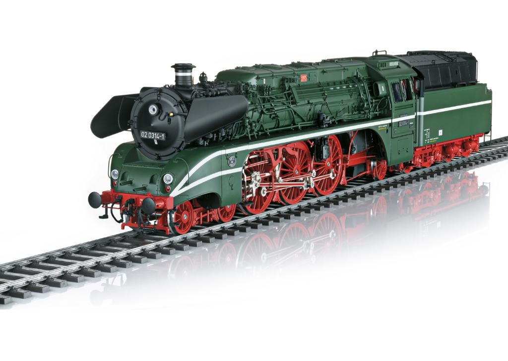 Marklin Spoor 1 55127 Stoomlocomotief serie 02 0314-1 DDR, Ophalen, Locomotief, Gelijkstroom of Wisselstroom, Nieuw