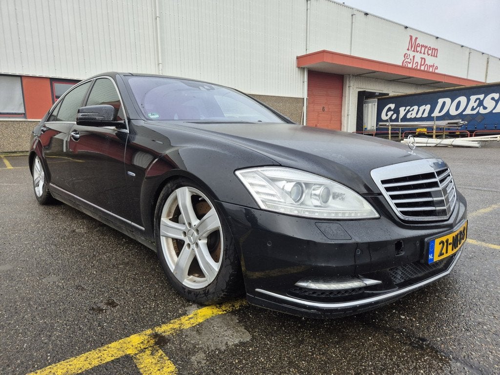 Mercedes-Benz S-Klasse 400 HYBRID Lang Prestige Plus Storing, Auto's, Euro 5, Achterwielaandrijving, Gebruikt, Zwart
