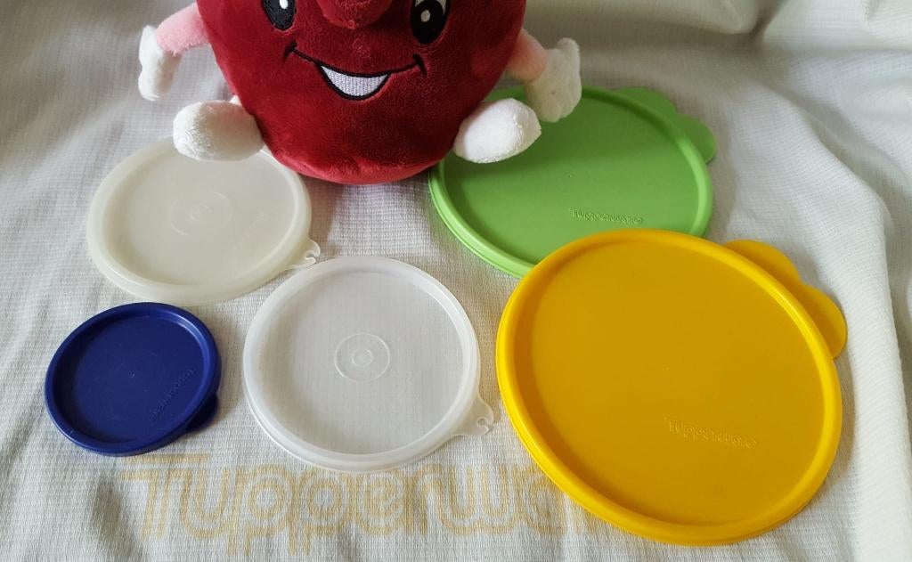 Tup. deksel 3: flexibel deksel G, A en C Mickey, Huis en Inrichting, Keuken | Tupperware, Ophalen of Verzenden, Gebruikt, Overige typen