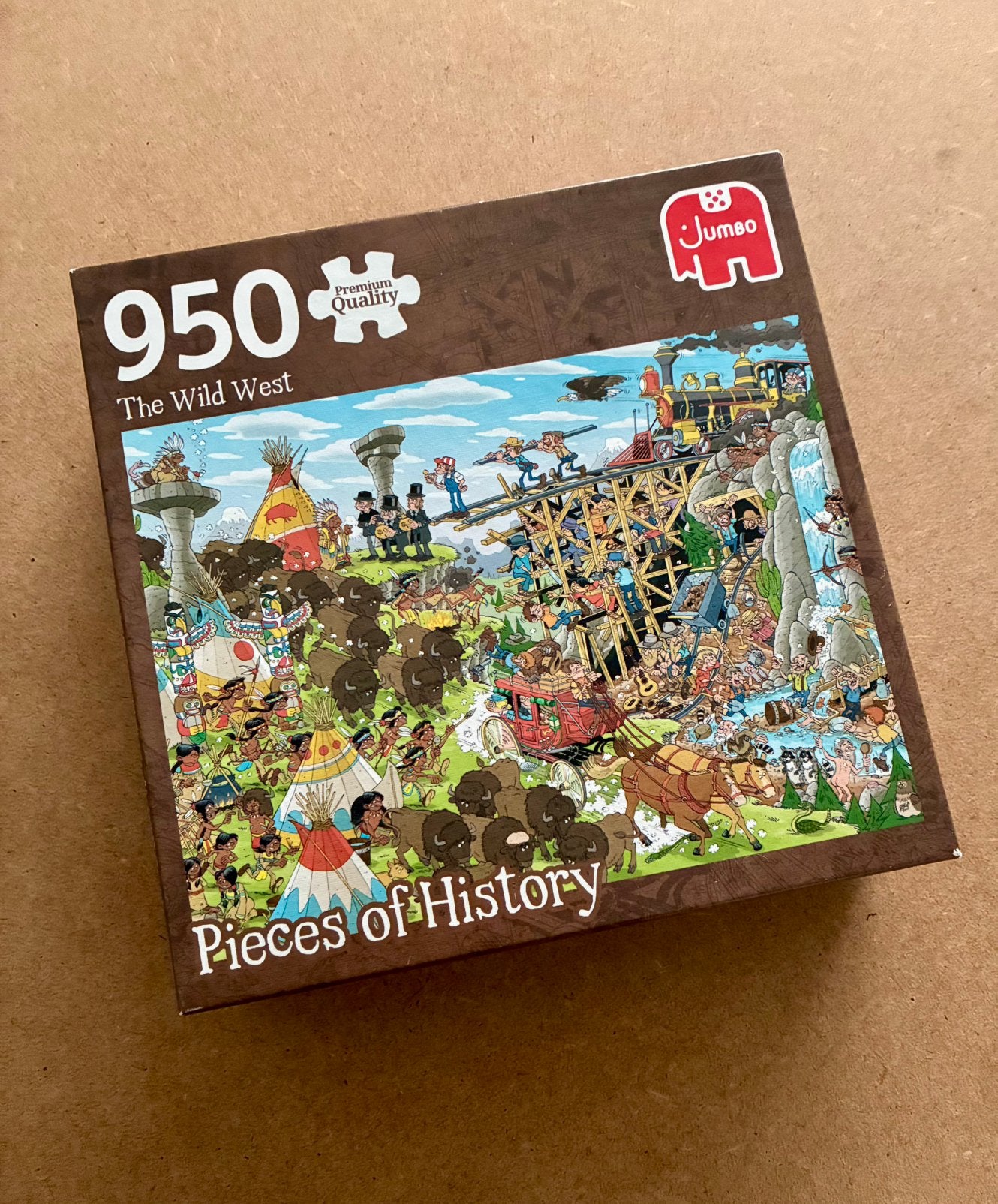 Pieces of History puzzel, 950 stukjes, The Wild West, Hobby en Vrije tijd, Denksport en Puzzels, Ophalen of Verzenden, 500 t/m 1500 stukjes
