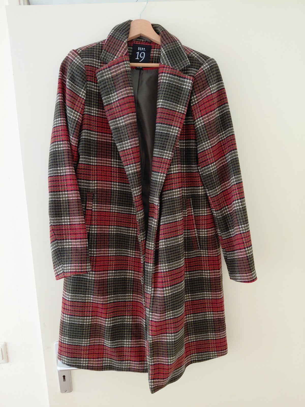 Dept. 19 geruite jas - Zo goed als nieuw, Kleding | Dames, Maat 38/40 (M), Meerkleurig, Dept. 19, Ophalen of Verzenden