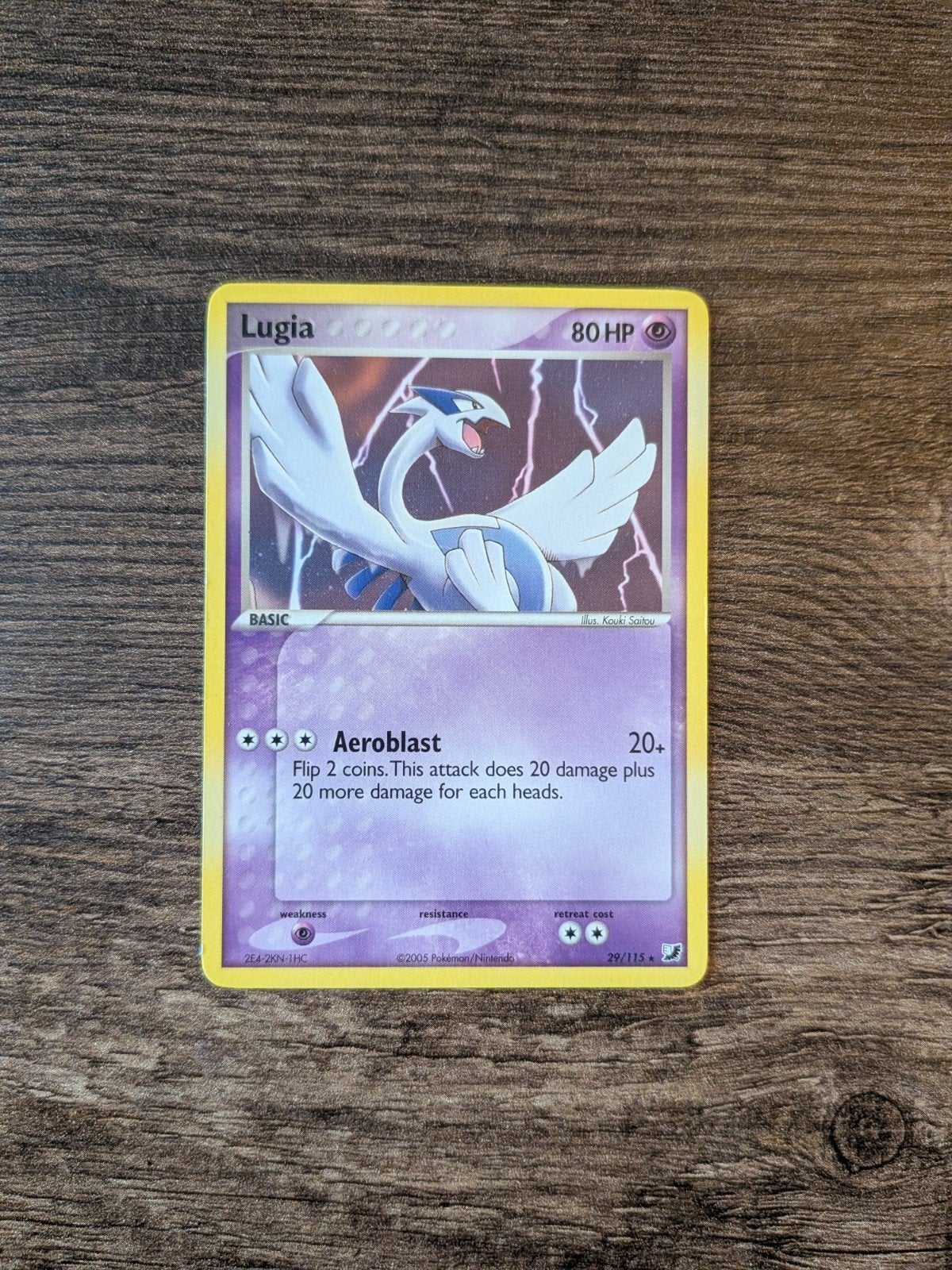 Pokemon Lugia EX Unseen Forces 29/115, Verzenden, Gebruikt, Losse kaart