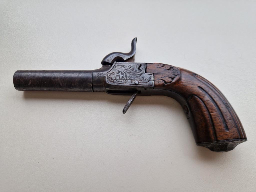 Antiek Percussie Pistool, Antiek en Kunst, Ophalen of Verzenden