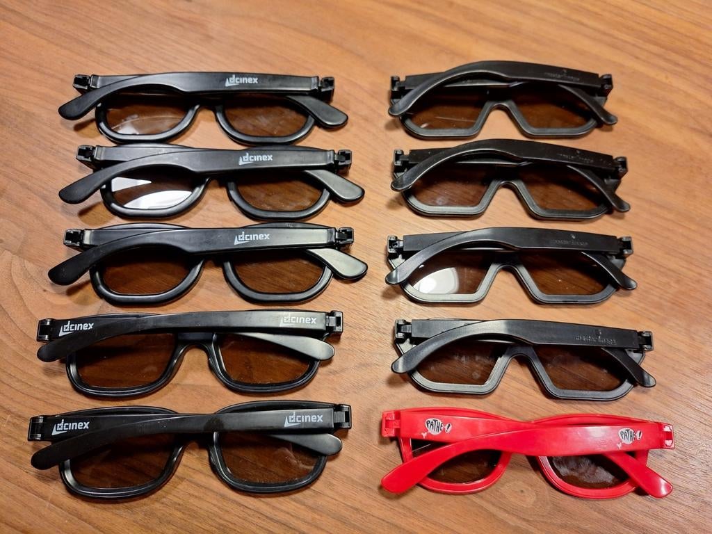 3d bioscoop brillen 10 stuks, Ophalen of Verzenden