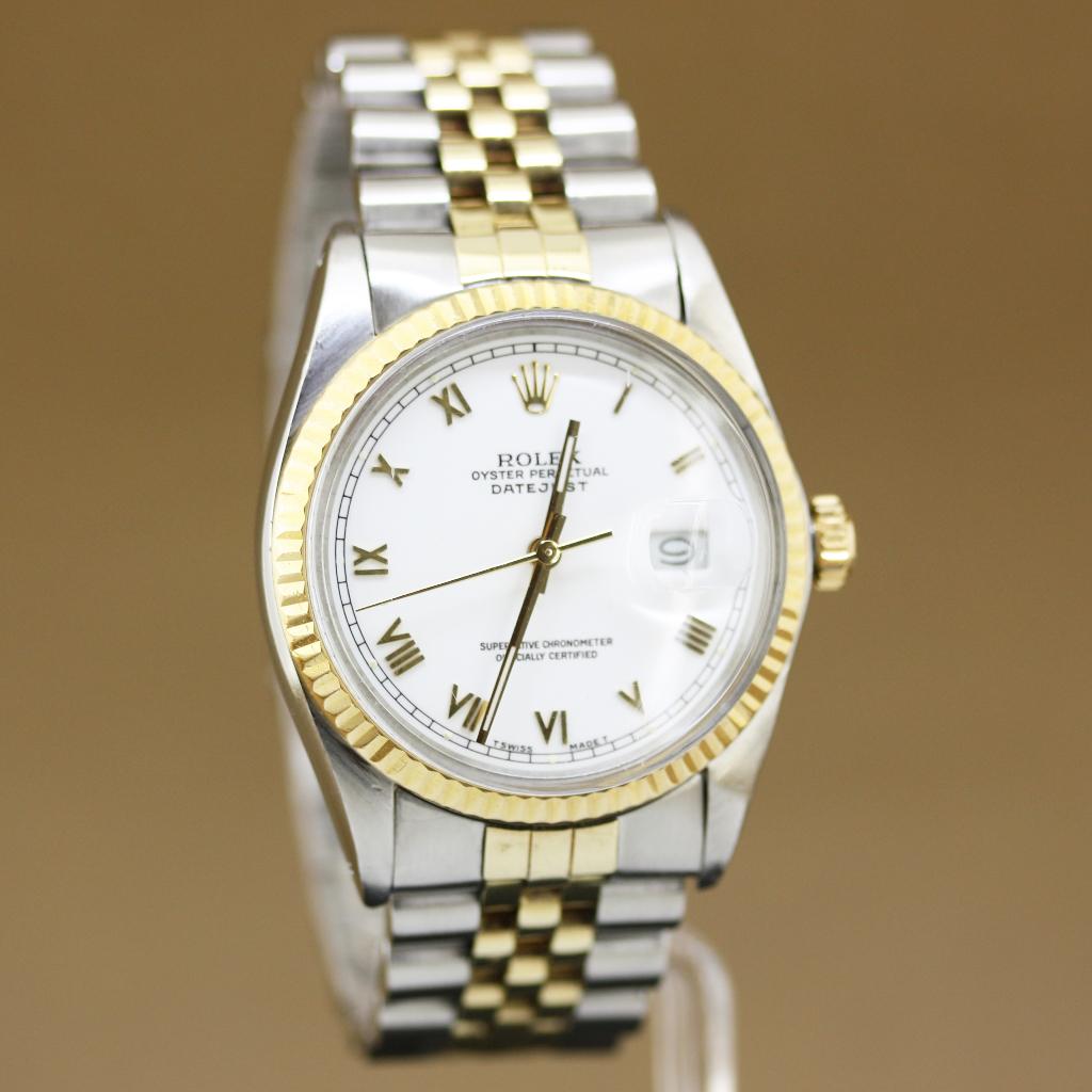 Rolex Datejust Staal-Goud 16013 1986, Staal, Gebruikt, Rolex, Polshorloge