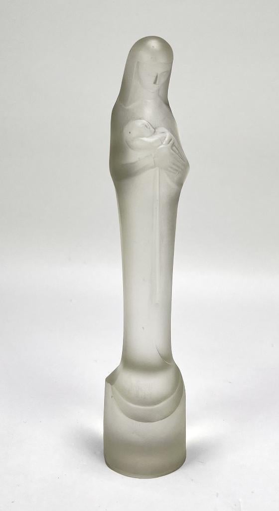 31. Art Deco beeld, S. Uiterwaal - Madonna met kind, 1929, Antiek en Kunst, Ophalen of Verzenden