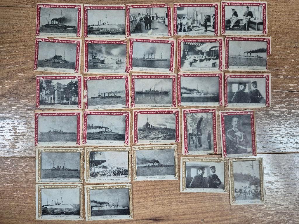 WW1 Kaisers Kriegsmarine zeemans Charity Welfare zegels, Ophalen of Verzenden, Postfris, Overige thema's